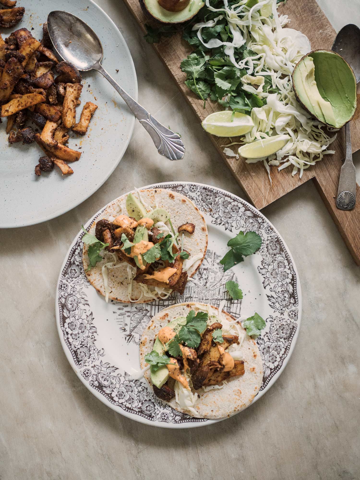 Tacos med svampe
