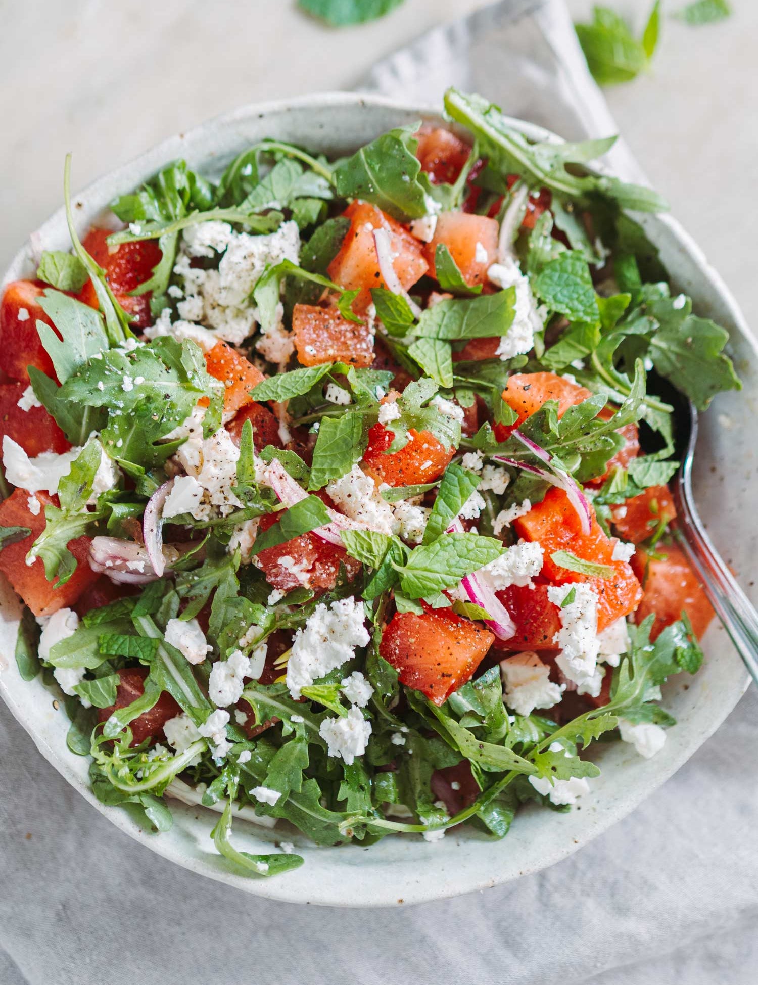 Vandmelonsalat med feta